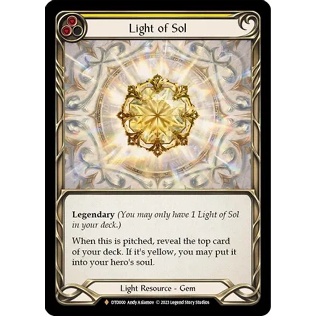 Light of Sol - Fabled COLD FOIL - DTD000