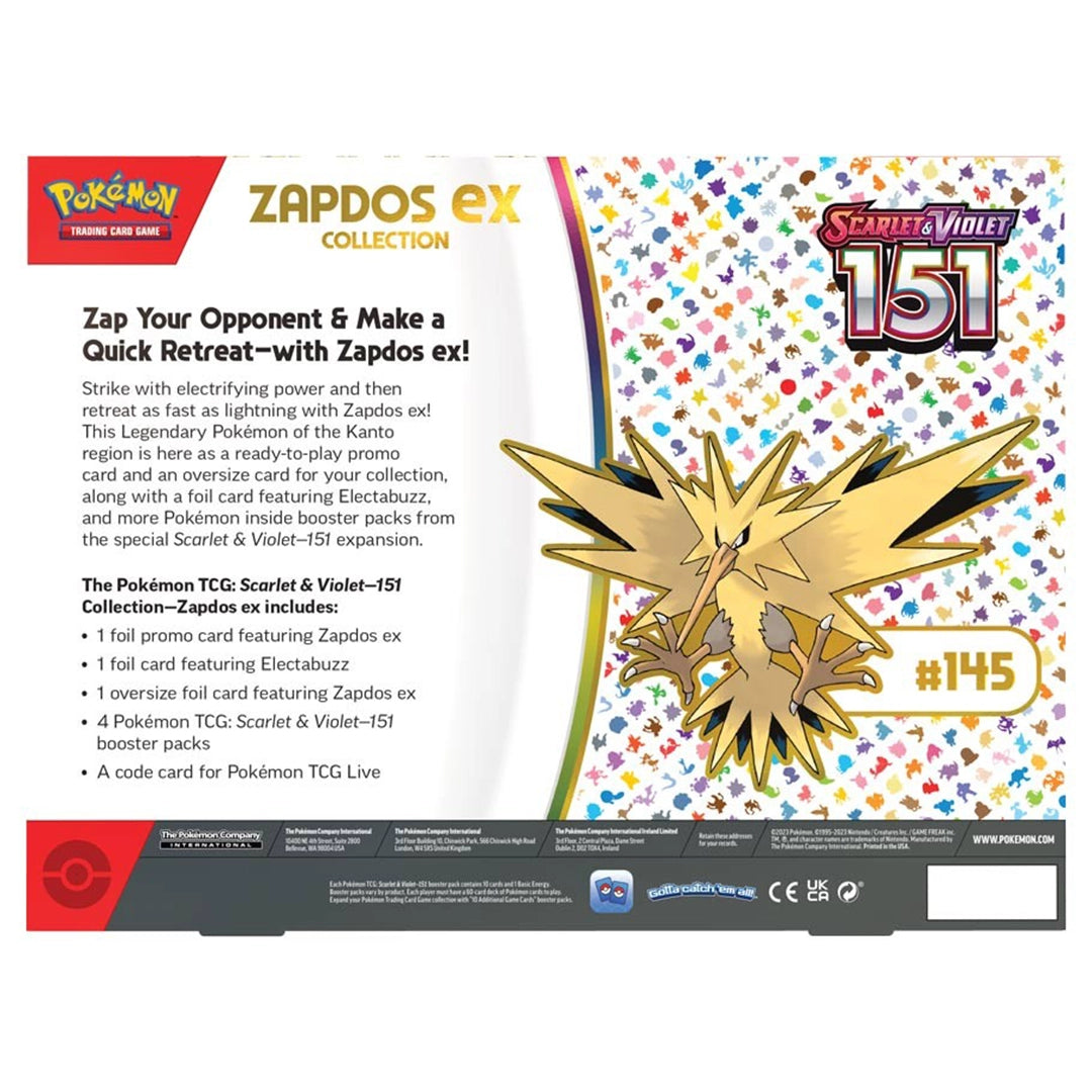 Pokemon 151 Zapdos EX Collection