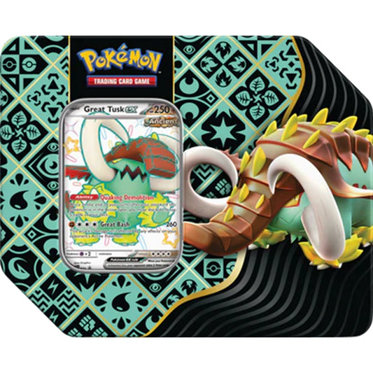 Pokemon: Paldean Fates Great Tusk Tin