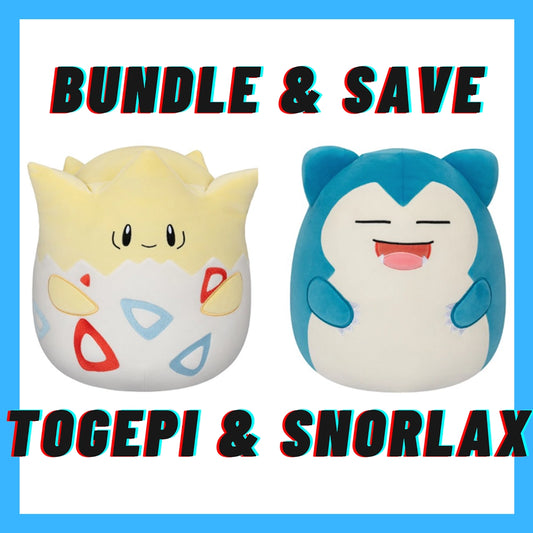 Pokemon Togepi & Snorlax Squishmallow