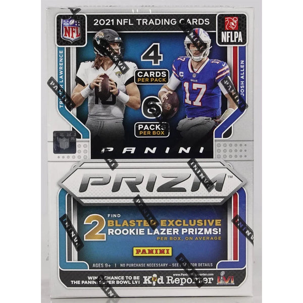 2021 Panini Prizm Football 6-pack Blaster Box (lazer Prizms!)