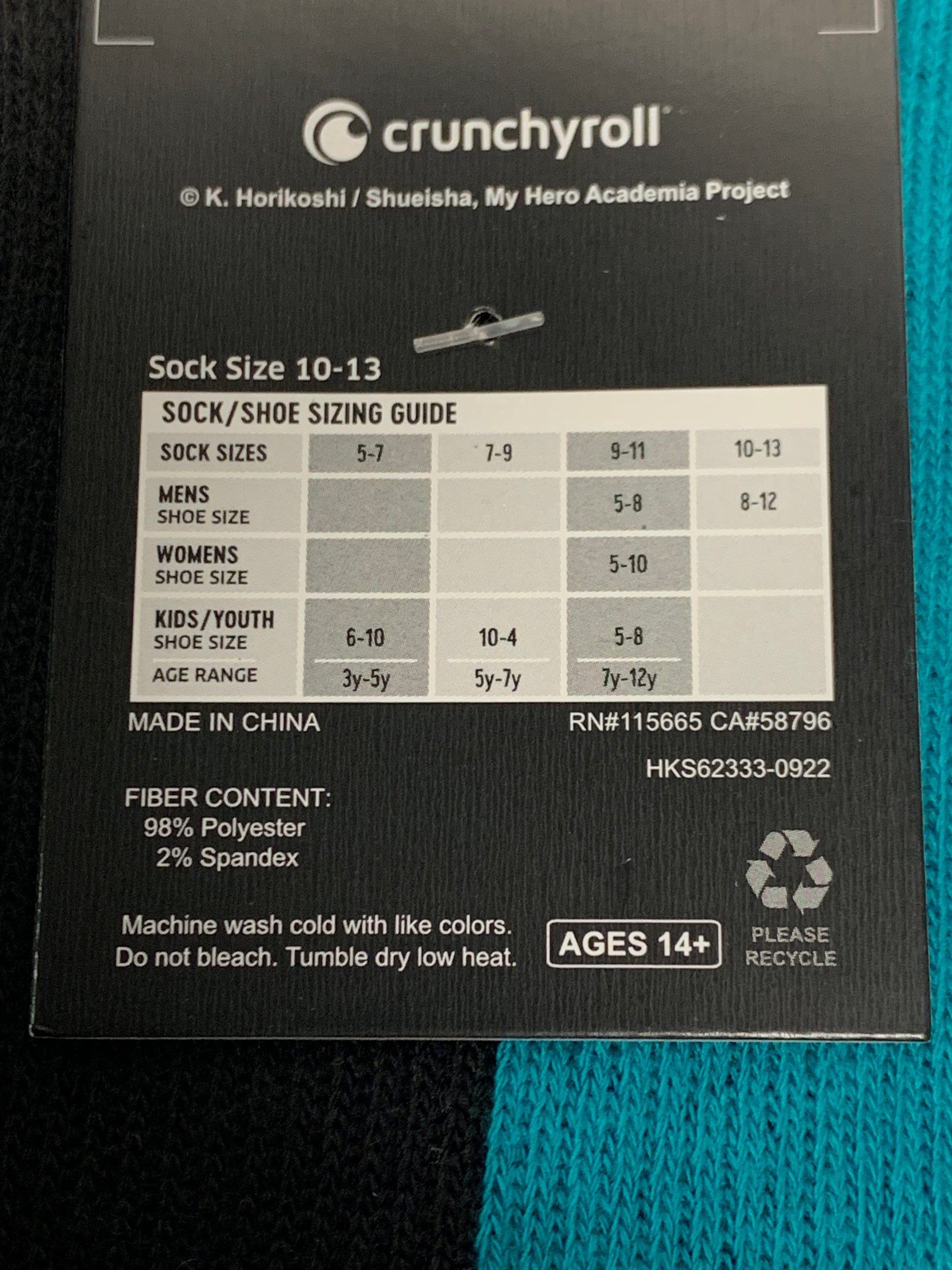 my hero academia crew sock